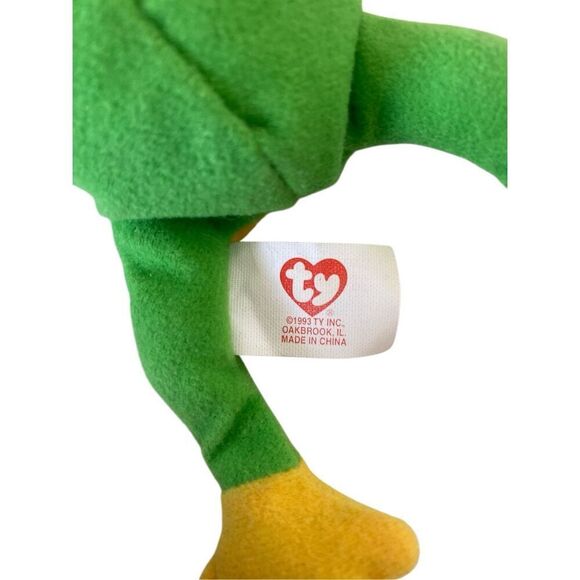Lot of 3 Smoochy The Frog Ty Teenie Beanie  Knit Socks Finger Puppet - Picture 8 of 15